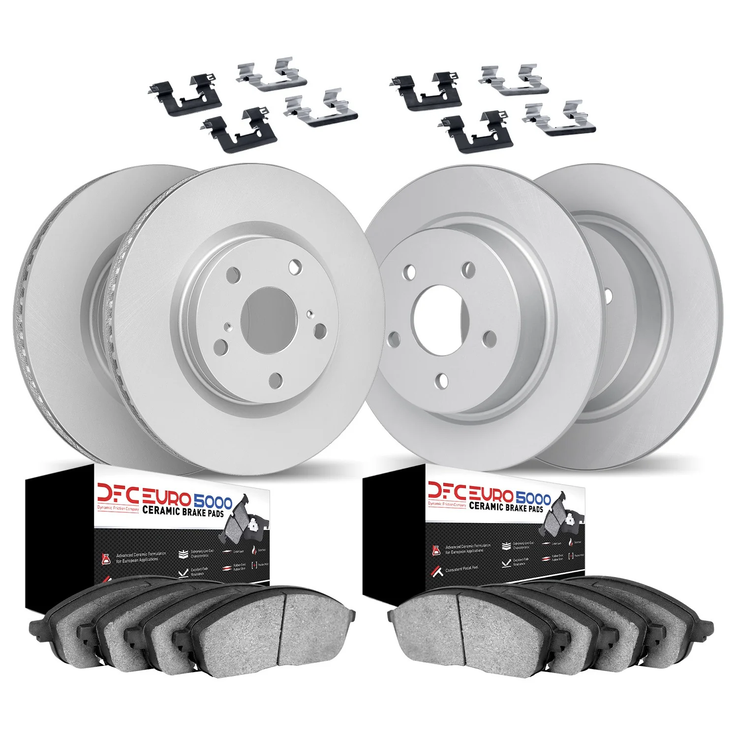 Dynamite Friction 4614-10726 Disc Brake Kit - Front and Rear